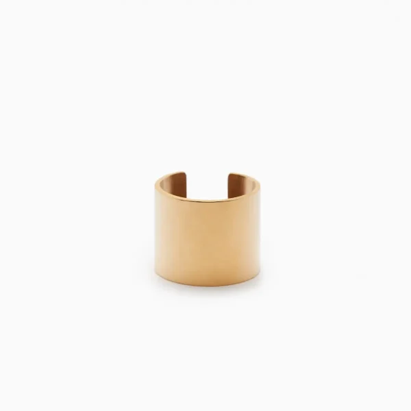 anillo artesanal banda dorado